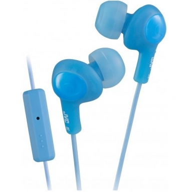 JVC HAFR6 Gumy Plus High Quality Headphones - слушалки с микрофон за смартфони и мобилни устройства (син)
