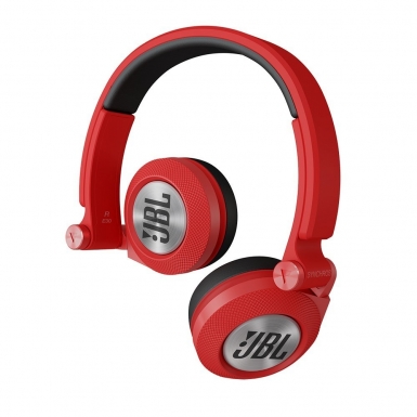JBL Synchros E30 - слушалки с микрофон за iPhone, iPod, iPad и мобилни устройства (червен)
