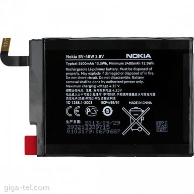 Nokia Battery BV-4BW 3400mAh - оригинална резервна батерия за Nokia Lumia 1520 (bulk)