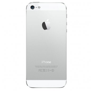 Apple iPhone 5 Backcover - оригинален резервен заден капак за iPhone 5 (бял)