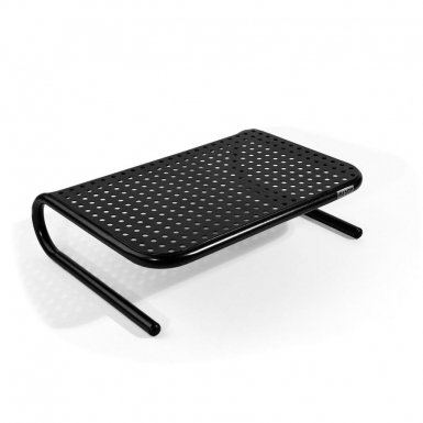 Allsop Metal Art Junior Monitor Stand Large - алуминиева поставка за MacBook, преносими компютри и монитори (черна)