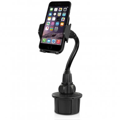 Macally mCup Holder Mount XL - универсална поставка за кола за iPhone и мобилни телефони с ширина от 44мм. до 105мм.