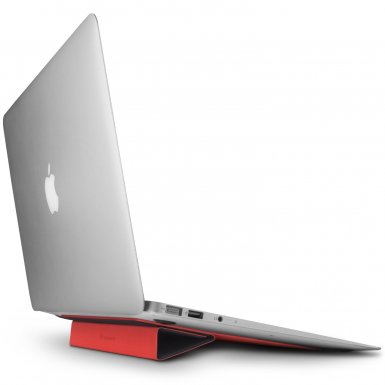 TwelveSouth BaseLift - микрофибърна подложка и поставка за MacBook (черен-червен)
