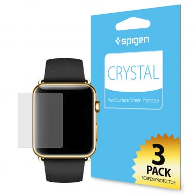 Spigen Screen Protector Crystal - защитно покритие за дисплея на Apple Watch 38mm (3 броя)