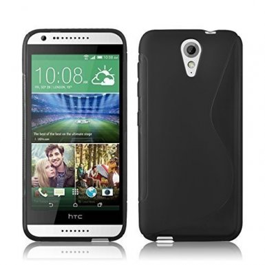 S-Line Cover Case - силиконов (TPU) калъф за HTC Desire 620 (черен)