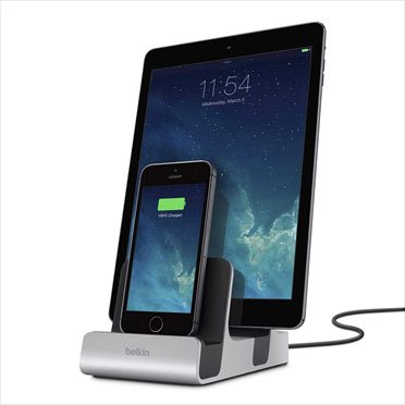 Belkin PowerHouse Docking Station - двойна док станция с Lightning и поставка за iPhone и iPad