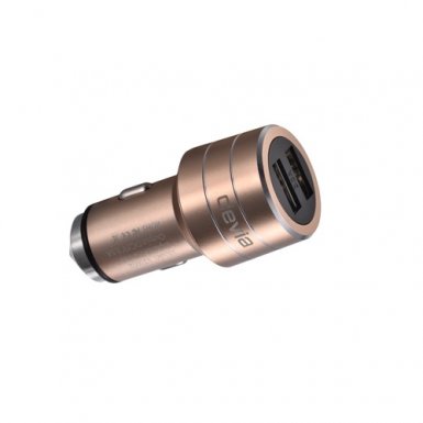 Devia Battle Dual USB Port Car Charger 3.5А Emergency Hammer - зарядно за кола (3.5 Ампера) с 2 USB изхода за смартфони и таблети (златист)