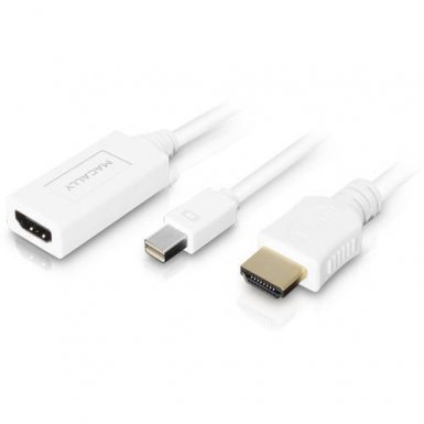 Macally Mini DisplayPort към HDMI кабел (4K UHD) (1.8 метра) и отделен HDMI кабел (15 см.)