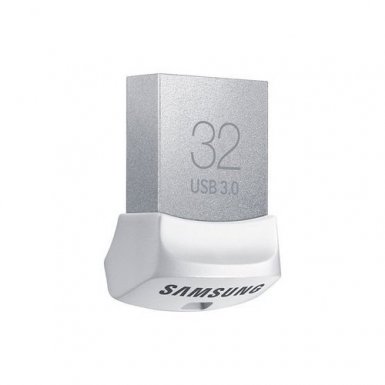 Samsung USB 3.0 Flash Drive Fit 32GB - ултрабърза компактна USB 3.0 флаш памет за преносими компютри 32GB (сребрист)
