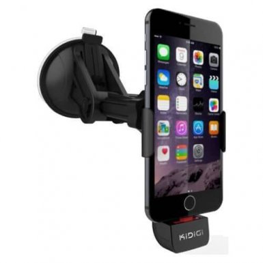 KiDiGi MFI Car Holder - комплект поставка и зарядно за кола за iPhone 8, iPhone 7, 7 Plus, iPhone 6/6S, 6/6S Plus