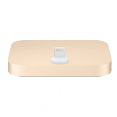 Apple iPhone Lightning Dock - оригинална универсална док станция за iPhone и iPod с Lightning (златист)