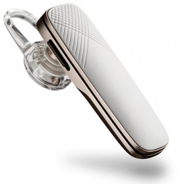 Plantronics BT Headset Explorer 500 - безжична слушалка за iPhone, Samsung, Sony, HTC и мобилни телефони с Bluetooth (бял)