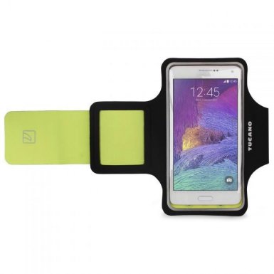 Tucano Ultraslim Armband - неопренов спортен калъф за ръка за смартфони до 5 инча (черен)