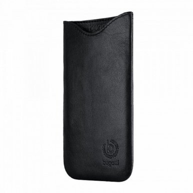 Bugatti SlimFit - кожен калъф (естествена кожа, ръчна изработка) за Sony Xperia Z5 Compact (черен)