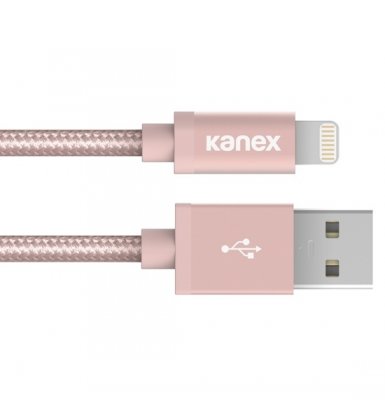 Kanex Premium Lightning to USB Cable 120 cm - кабел за iPhone 6, iPhone 6 Plus, iPad и iPod с Lightning (розов)