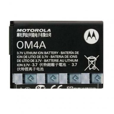 Motorola OM4A Battery 750mAh - оригинална резервна батерия за Motorola Gleam, EX211, WX160, WX180, WX260, WX295, WX390, WX395 (bulk)
