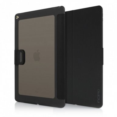 Incipio Clarion Folio Case - удароустойчив хибриден кейс, тип папка за iPad Pro 12.9 (черен)