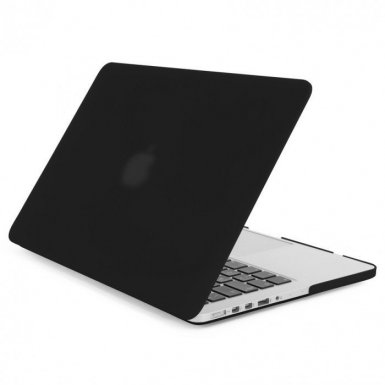 Tucano Nido Hard Shell Case - матиран предпазен кейс за MacBook Pro 13 Retina Display (черен-прозрачен)