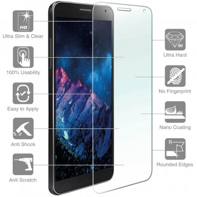 4smarts Second Glass - калено стъклено защитно покритие за дисплея на Huawei Honor 7 (прозрачен)