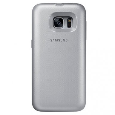 Samsung Power Cover EP-TG930BS - външна батерия (зарежда безжично) и кейс за Samsung Galaxy S7 (сребрист)