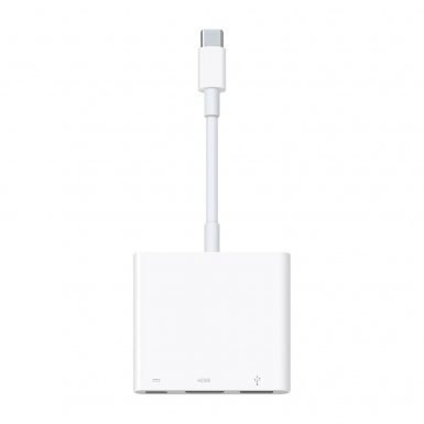 Apple USB-C Digital AV Multiport Adapter - адаптер за свързване на MacBook към външнен дисплей, проектор или монитор