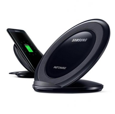 Samsung Inductive Wireless Fast Charge Stand NG930 - поставка (пад) за безжично захранване за QI съвместими устройства (черен)(retail)