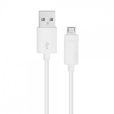 LG microUSB cable DC05WK - оригинален microUSB кабел за LG мобилни устройства и устройства с microUSB вход (бял) (bulk)