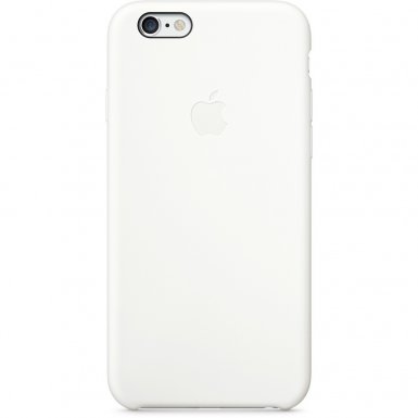 Apple Silicone Case - оригинален силиконов кейс за iPhone 6, iPhone 6S (бял)