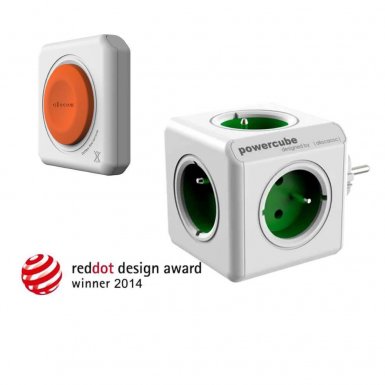 Allocacoc PowerCube Remote - разклонител с възможност за дистанционно управление за зареждане на мобилни устройства