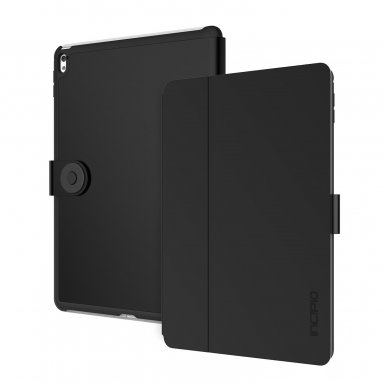 Incipio Lexington Folio Case - кожен калъф и поставка за iPad Pro 9.7, iPad Air 2 (черен)