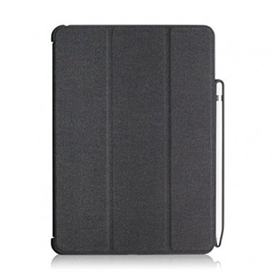Prodigee Expert Case - кожен калъф, тип папка и поставка за iPad Pro 12.9 (черен)