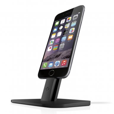 TwelveSouth HiRise - алуминиева повдигаща поставка за iPhone и iPad (черна)
