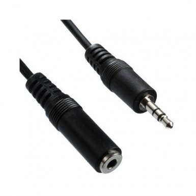 Удължителен аудио кабел 3.5 mm женско към 3.5 mm мъжко (150 см)