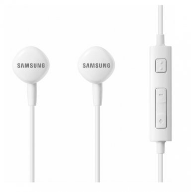 Samsung Stereo Headset HS1303 - слушалки с микрофон и управление на звука за Samsung мобилни устройства (бял)