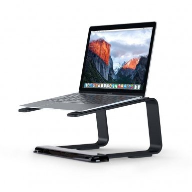 Griffin Elevator Computer Laptop Stand - настолна алуминиева поставка за MacBook и лаптопи (черна)