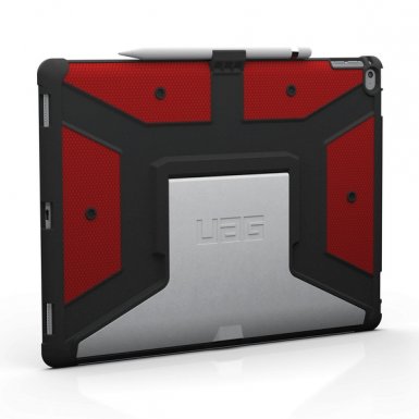 Urban Armor Gear Case - удароустойчив хибриден кейс от най-висок клас за iPad Pro 12.9 (червен)