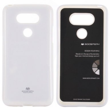 Mercury Goospery Jelly Case - силиконов (TPU) калъф за LG G5 (бял)