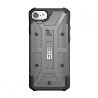 Urban Armor Gear Plasma - удароустойчив хибриден кейс за iPhone 8, iPhone 7, iPhone 6S, iPhone 6 (черен-прозрачен)