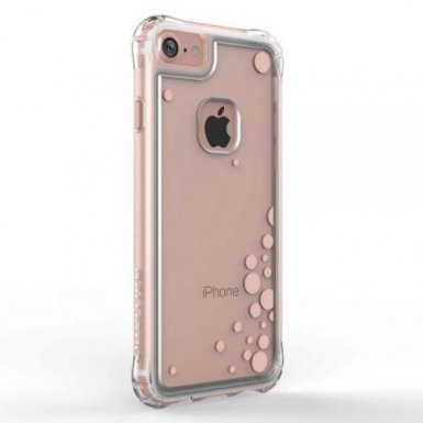 Ballistic Jewel Essence Case - хибриден удароустойчив кейс за iPhone 8, iPhone 7 (прозрачен с розови точки)
