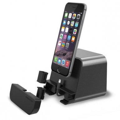 Verus i-Depot Cradle - универсална док станция за iPhone, iPad и мобилни устройства с microUSB (тъмносива)