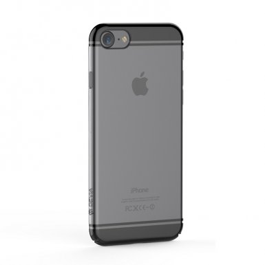 Devia Glimmer2 Case - поликарбонатов кейс за iPhone 8, iPhone 7 (прозрачен-черен)