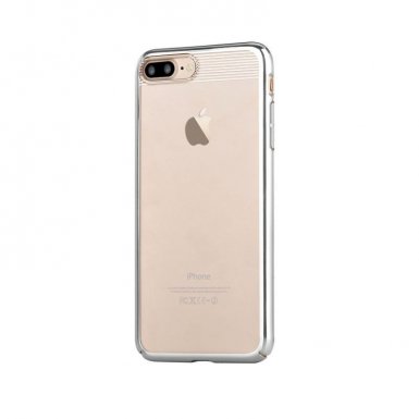 Comma Brightness 360 Case - тънък поликарбонатов кейс за iPhone 8, iPhone 7 (сребрист-прозрачен)