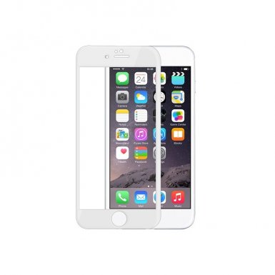 Comma Zenus Full Screen Tempered Glass (0.18 mm) - обхващащо и ръбовете стъклено защитно покритие за дисплея и покритие за задната част за iPhone 8 Plus, iPhone 7 Plus (бял)