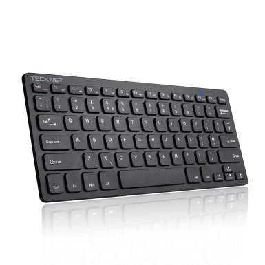 Tecknet Mini Keyboard X315 2.4G - безжична клавиатура за компютри (черен)
