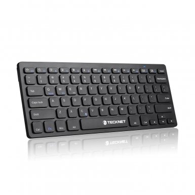 Tecknet Ultra Slim Bluetooth Keyboard X365 - безжична клавиатура за компютри (черен)