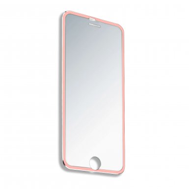 4smarts Second Glass Curved Rim 2.5D - калено стъклено защитно покритие с извити ръбове за целия дисплея на iPhone 8, iPhone 7 (прозрачен-розово злато)