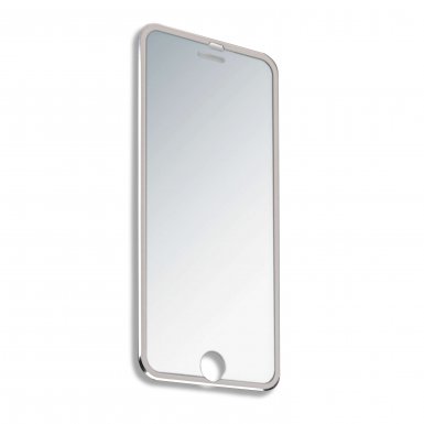 4smarts Second Glass Curved Rim 2.5D - калено стъклено защитно покритие с извити ръбове за целия дисплей на iPhone 8 Plus, iPhone 7 Plus (прозрачен-сребрист)