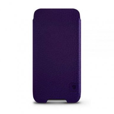 Beyzacases New Zero - кожен калъф (естествена кожа, ръчна изработка) за iPhone XS Max, iPhone 8 Plus, 7 Plus, 6 Plus, 6S Plus (лилав)