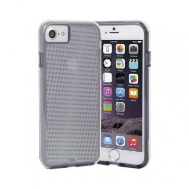 CaseMate Naked Tough Translucent Case - кейс с висока защита за iPhone 8, iPhone 7, iPhone 6S, iPhone 6 (сив)
