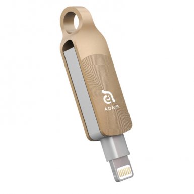 Adam Elements iKlips Duo Plus Lightning 32GB - външна памет за iPhone, iPad, iPod с Lightning (32GB) (златист)